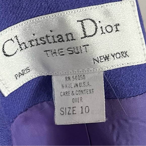 Christian Dior • Vintage Wool Blazer Medium Purple - Picture 8 of 8